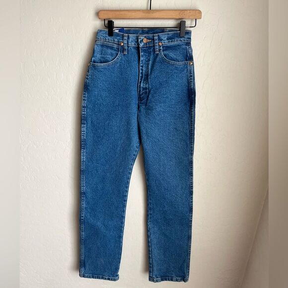 Wrangler Cowboy Cut Slim Fit Stone Wash Blue Denim Jeans NEW NWT Size 1x32 - Picture 3 of 6